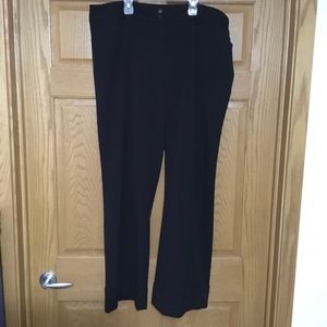Lane Bryant Black Trousers w/Adjustable Waist